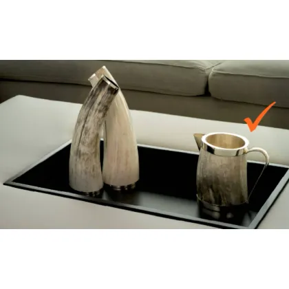 Picture Exclusive jug made of horn and silver