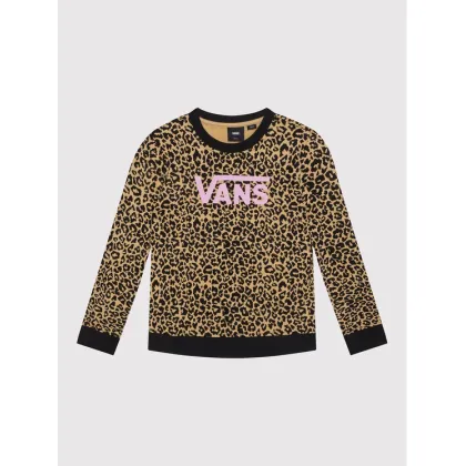 Zdjęcie Vans Bluza Leopard Sport Crew VN0A7RRL Brązowy Regular Fit