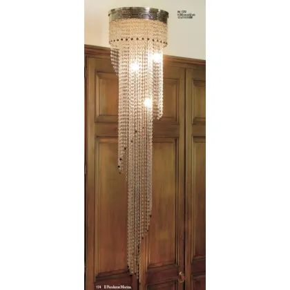 Zdjęcie Oryginalny żyrandol w formie kaskady z kryształami Asfour - Il Paralume Marina