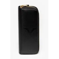 Picture Classic leather case for 4 pens in black