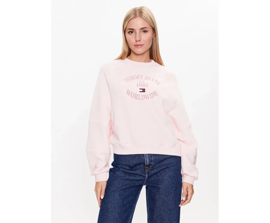 obrazek 1 Tommy Jeans Bluza DW0DW16137 Różowy Relaxed Fit