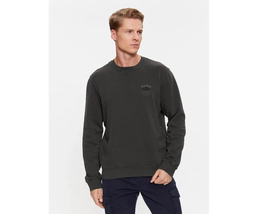obrazek 1 Aeronautica Militare Bluza 232FE1829F533 Szary Regular Fit