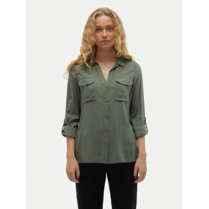 Zdjęcie Vero Moda Koszula Bumpy 10275283 Zielony Regular Fit