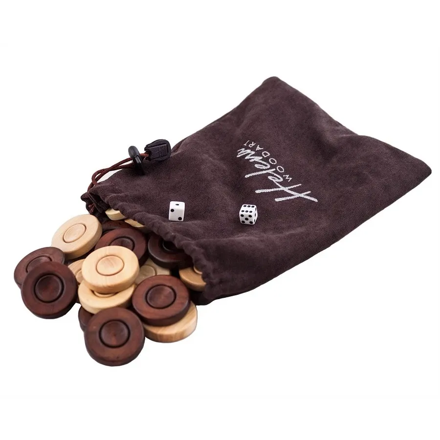 obrazek 8 Gra Backgammon wyprodukowana z litego drewna - Helena Woodart