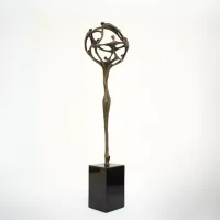 Picture A unique statuette made of plated bronze