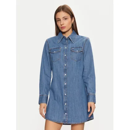 Zdjęcie Tommy Jeans Sukienka jeansowa Western DW0DW19853 Niebieski Regular Fit