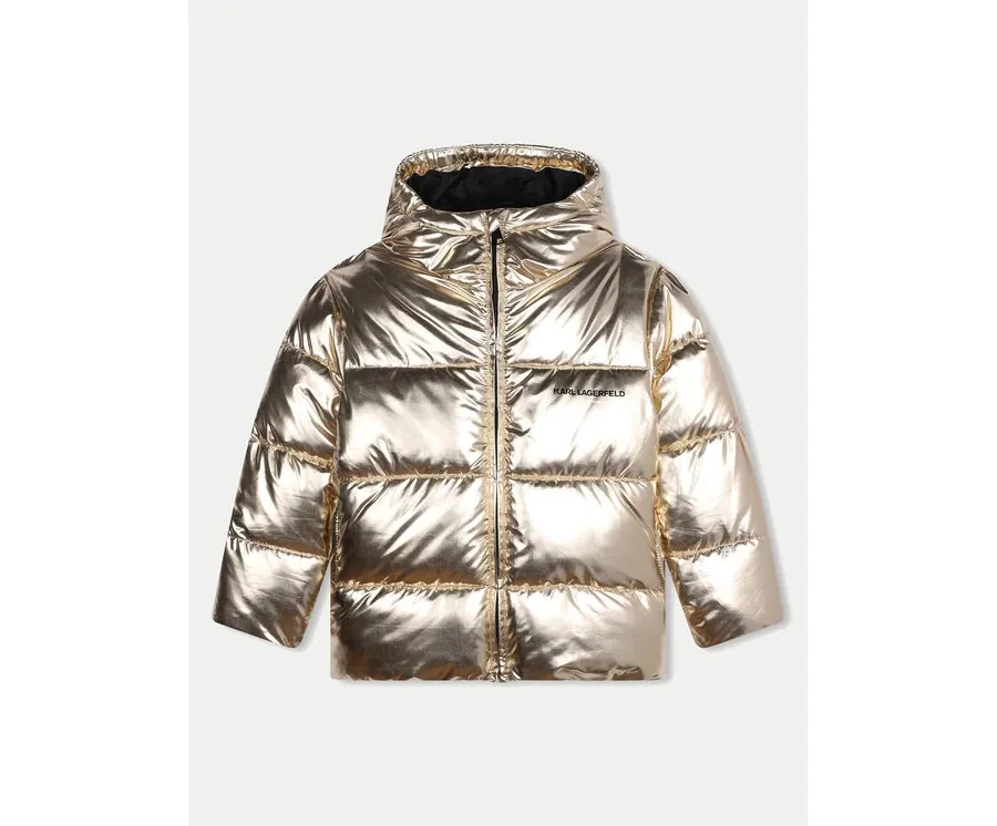 obrazek 1 Karl Lagerfeld Kids Kurtka zimowa Z30234 S Złoty Regular Fit