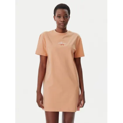 Zdjęcie Calvin Klein Jeans Sukienka codzienna Gradient Monologo J20J225273 Koralowy Relaxed Fit