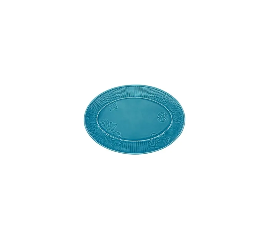 obrazek 1 Niebieski talerz ceramiczny - Bordallo Pinheiro