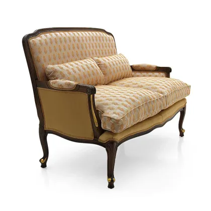 Zdjęcie Wygodna sofa w stylu klasycznym o strukturze drewna bukowego - Sevensedie