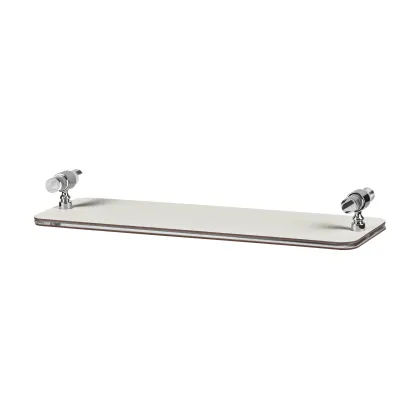 Zdjęcie Biała taca łazienkowa Linfinito 33x10xH5 cm z chromowanym wykończeniem