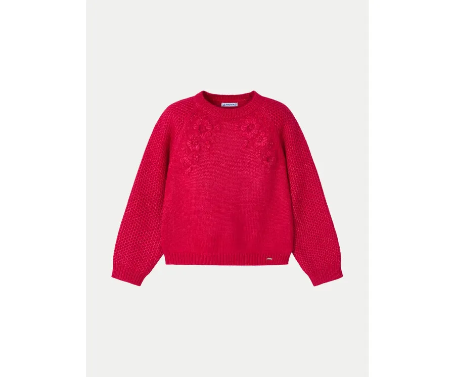 obrazek 1 Mayoral Sweter 4354 Czerwony Regular Fit