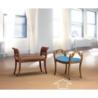 Zdjęcie Elegancka ławka w stylu antycznym do salonu - Morello Gianpaolo