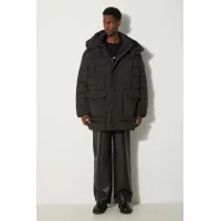 Zdjęcie Kenzo kurtka puchowa Weave Mid-Length Winter męska kolor czarny zimowa FE65OU3129NL.99