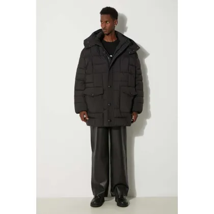 Zdjęcie Kenzo kurtka puchowa Weave Mid-Length Winter męska kolor czarny zimowa FE65OU3129NL.99