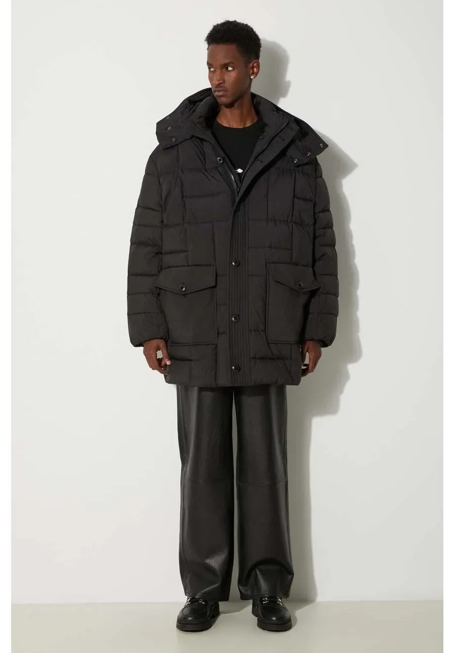 obrazek 1 Kenzo kurtka puchowa Weave Mid-Length Winter męska kolor czarny zimowa FE65OU3129NL.99