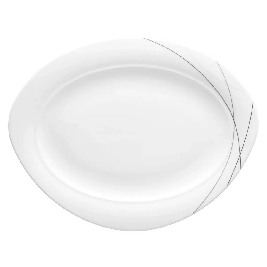 obrazek 1 Wyjątkowy duży owalny półmisek z porcelany 35x27 cm - Seltmann Weiden
