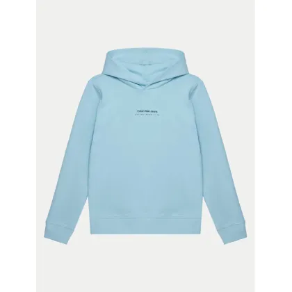 Zdjęcie Calvin Klein Jeans Bluza IB0IB02383 Błękitny Regular Fit