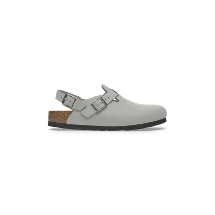 Zdjęcie Birkenstock klapki nubukowe Tokio damskie kolor szary 1029429