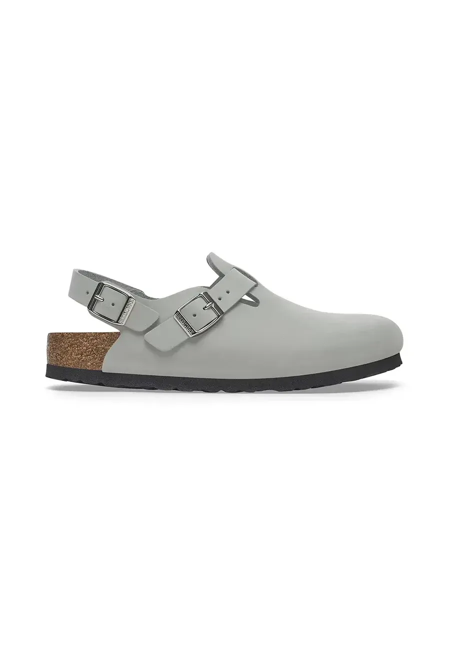 obrazek 1 Birkenstock klapki nubukowe Tokio damskie kolor szary 1029429