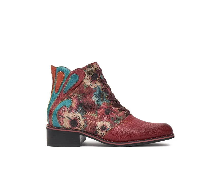 obrazek 1 Laura Vita Botki Alice 20 Czerwony