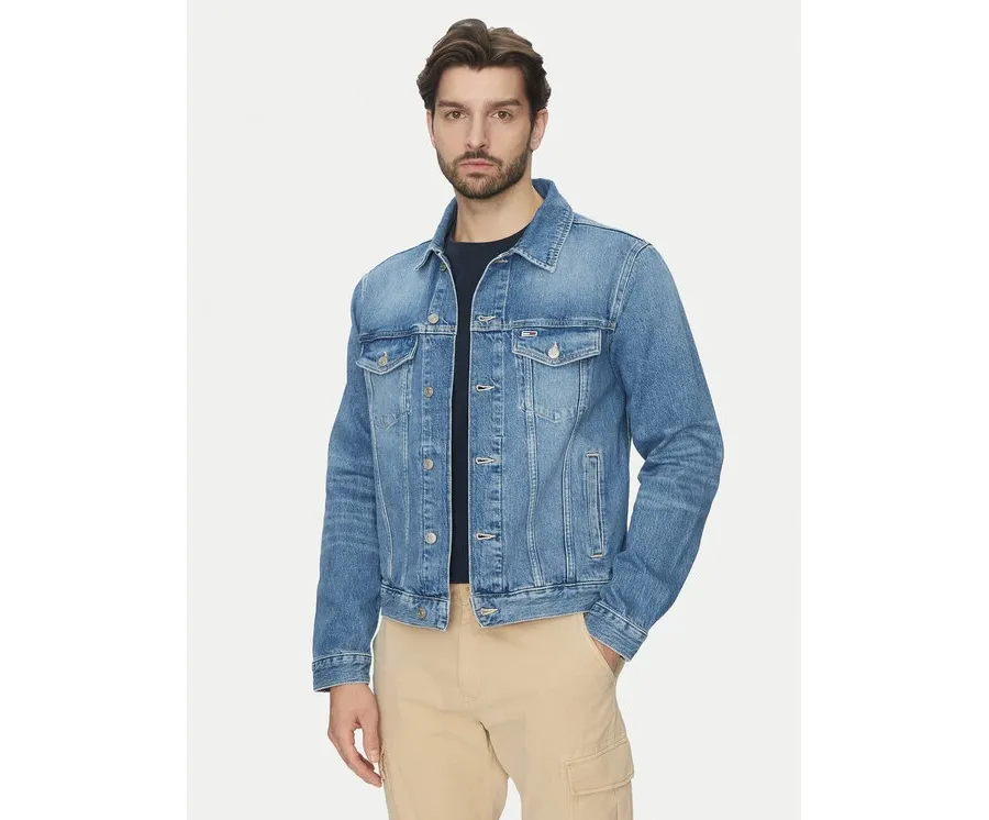obrazek 1 Tommy Jeans Kurtka jeansowa Ryan DM0DM21860 Niebieski Regular Fit