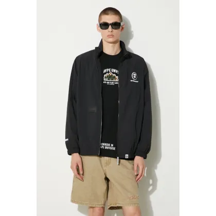 Zdjęcie AAPE kurtka męska kolor czarny przejściowa oversize AAPLJM7640XXM