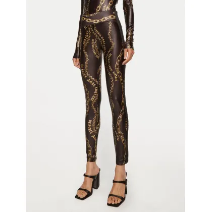 Zdjęcie Versace Jeans Couture Legginsy 77HAC114 JS417 Czarny Slim Fit