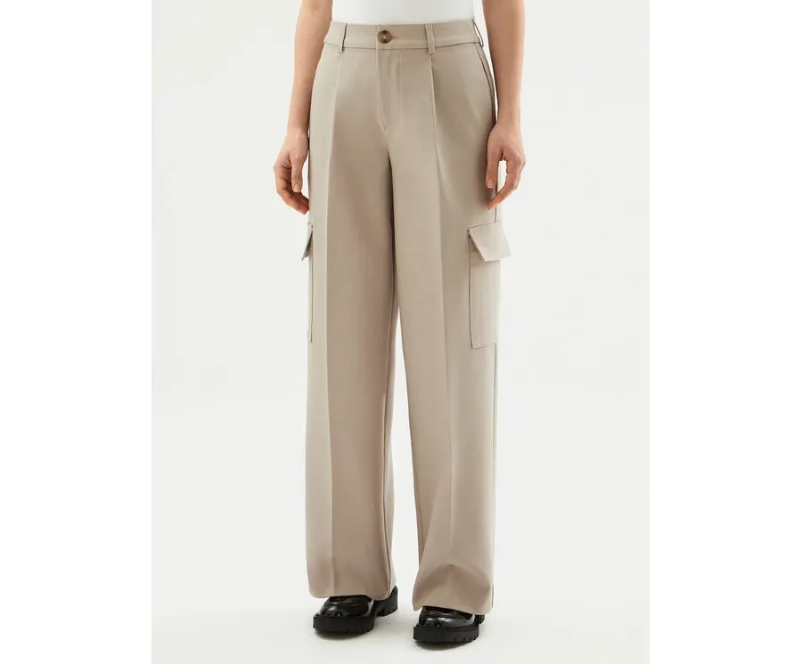 obrazek 1 Calvin Klein Jeans Spodnie palazzo J20J224848 Szary Relaxed Fit