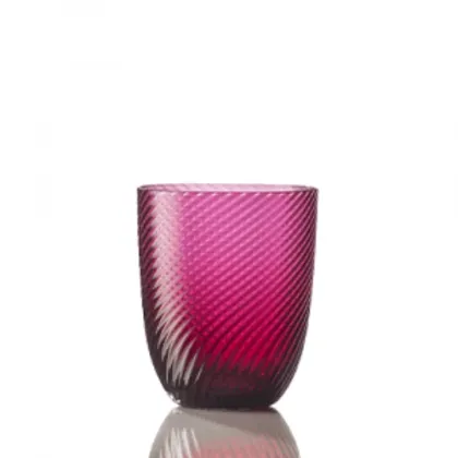 Zdjęcie Nietypowa szklanka do wody z włoskiego szkła Murano