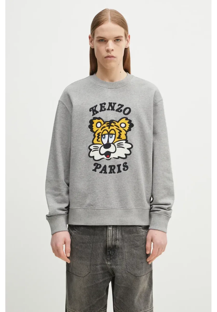 obrazek 1 Kenzo bluza bawełniana x Verdy kolor szary z nadrukiem FF58SW2394MF.94