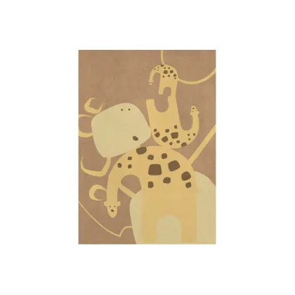 Picture Original carpet with a giraffe for a child's room