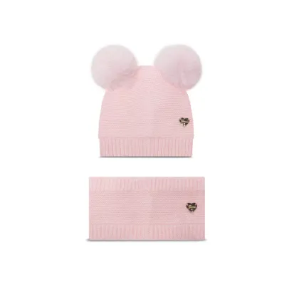 Zdjęcie Guess Komplet czapka i komin A4BZ01 Z2QP0 Różowy