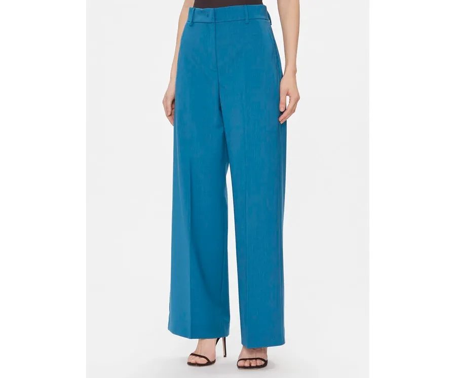 obrazek 1 Weekend Max Mara Spodnie materiałowe Visivo 2415131091 Niebieski Relaxed Fit