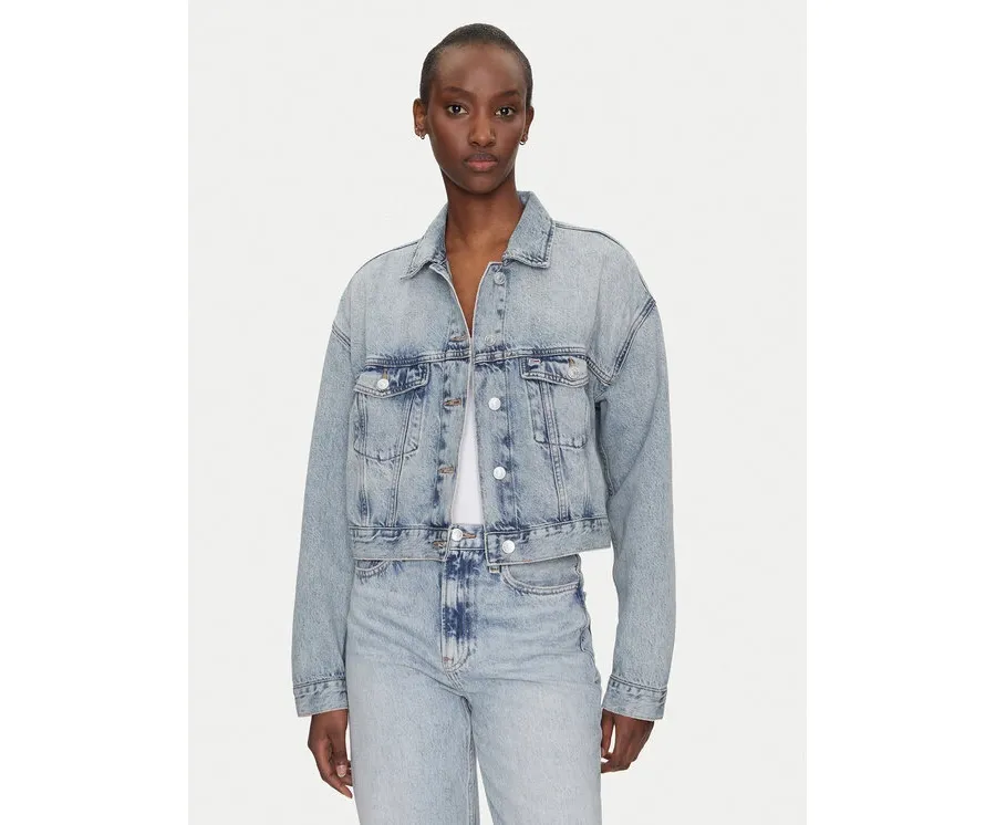 obrazek 1 Tommy Jeans Kurtka jeansowa DW0DW21289 Niebieski Regular Fit