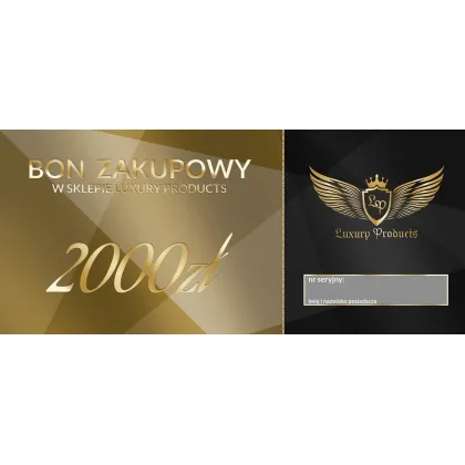 Zdjęcie Bon towarowy na róznego rodzaju okazje - 2000 zł do wykorzystania w sklepie Luxury Products