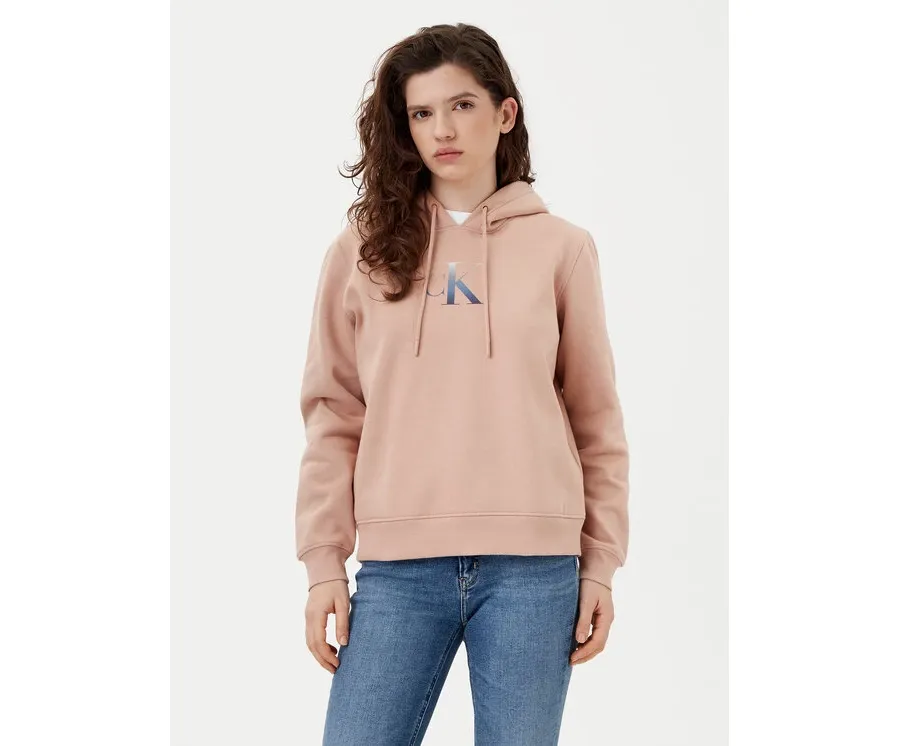 obrazek 1 Calvin Klein Jeans Bluza Gradient J20J224721 Pomarańczowy Regular Fit