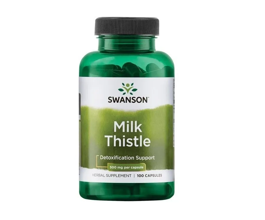 obrazek 1 Swanson Full Spectrum Milk Thistle Preparat na wątrobę Kapsułki