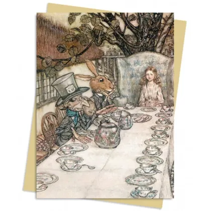 Zdjęcie Pakiet kartek na życzenia (Arthur Rackham: Alicja w Krainie Czarów: Przyjęcie przy herbacie) - Flame Tree Publishing