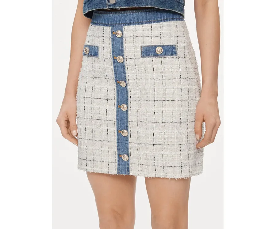 obrazek 1 Guess Spódnica ołówkowa Natalie W4GD0L WFWW2 Biały Slim Fit