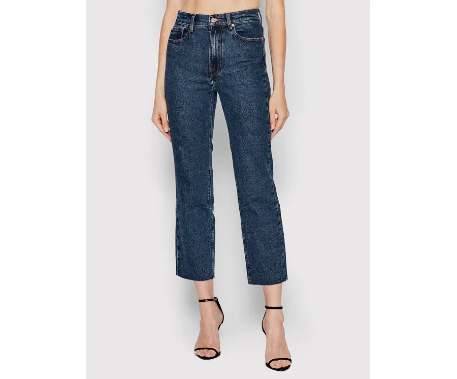 obrazek 1 7 For All Mankind Jeansy Logan Stovepipe JSSLC100UC Granatowy Relaxed Fit