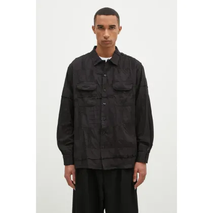 Zdjęcie Engineered Garments koszula bawełniana Classic Shirt męska kolor czarny regular z kołnierzykiem klasycznym 24F1A005.SW019