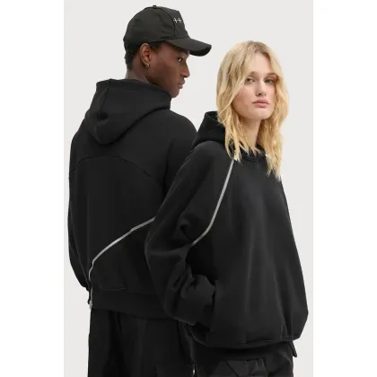 Zdjęcie Heliot Emil bluza bawełniana kolor czarny z kapturem gładka HE.M.08.055.BLK01