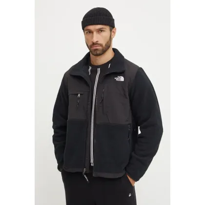 Zdjęcie The North Face kurtka Retro Denali Jacket męski kolor czarny gładka NF0A88XHJK31