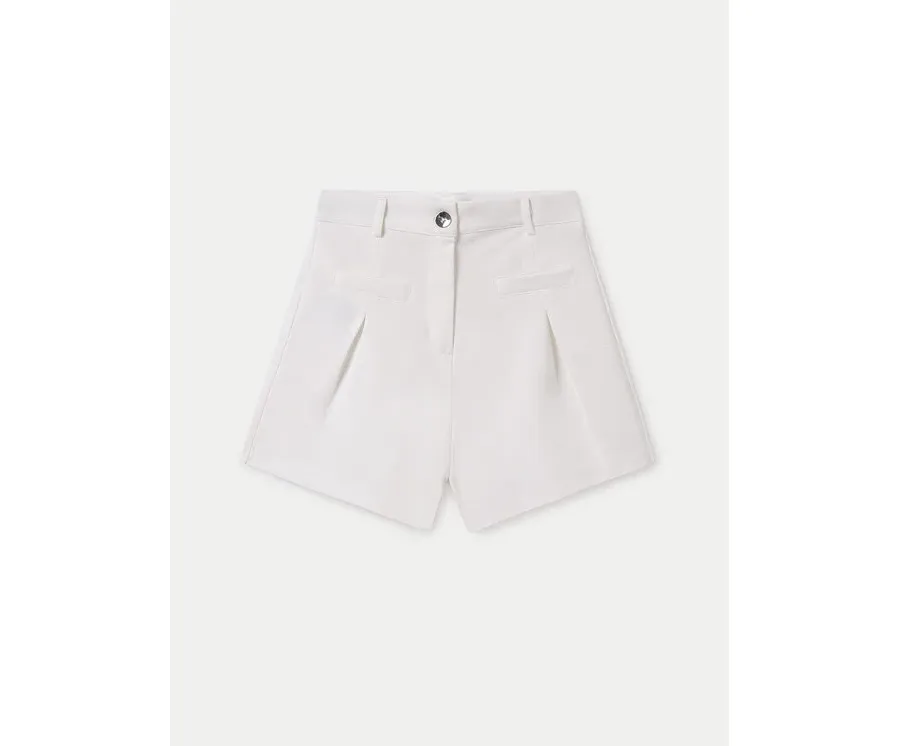 obrazek 1 Mayoral Szorty materiałowe 6214 Écru Regular Fit