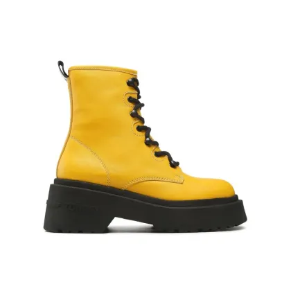 Zdjęcie Tommy Jeans Botki Lace Up Chunky EN0EN02057 Żółty