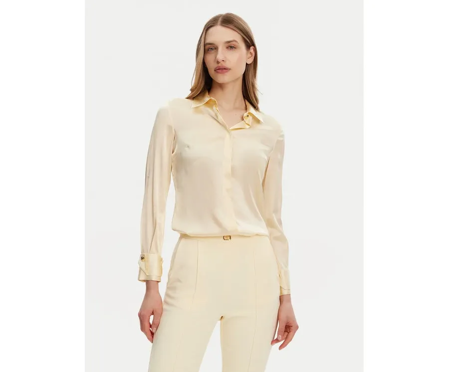 obrazek 1 Elisabetta Franchi Koszula CA-101-51E2-V420 Żółty Regular Fit