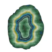 Picture Asymmetric colorful Agate rug