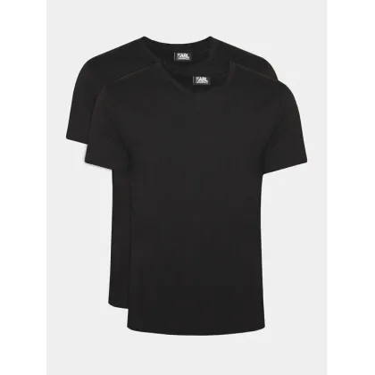 Zdjęcie KARL LAGERFELD Komplet 2 t-shirtów 765001 500298 Czarny Slim Fit