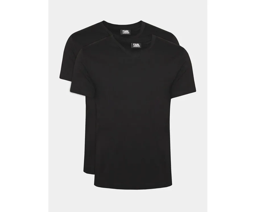 obrazek 1 KARL LAGERFELD Komplet 2 t-shirtów 765001 500298 Czarny Slim Fit